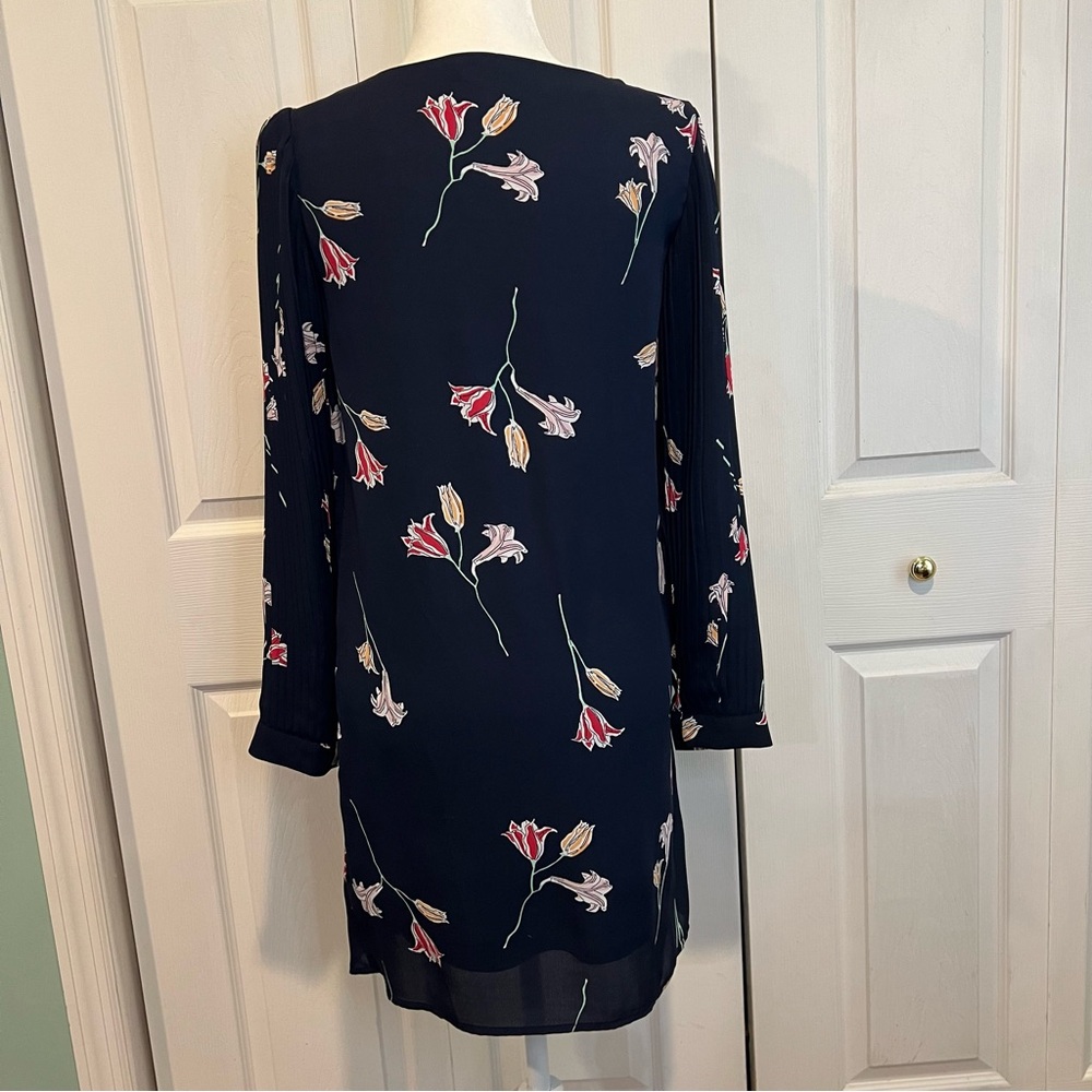 🍋 Vero Moda Navy Blue Floral Dress - XS - Picture 5 of 7